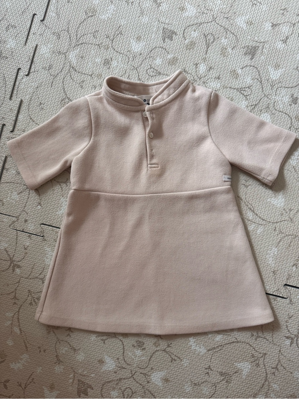 Girls' Short-Sleeve Knit Dress Top - Blush Pink RARE brand Bene Bene